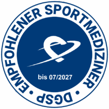 Eingetragener_Sportmediziner_mit_Datum_07 Logo Empfohlener Sportmediziner DGSP